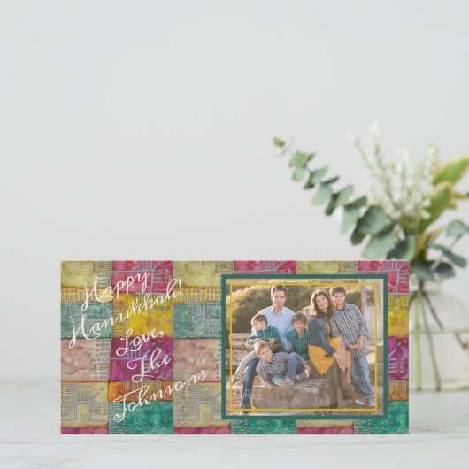 Chanukah Menorahs Feestdagenkaart (Staand voorkant)