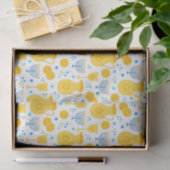 Chanukah Menorahs Gelt White Tissuepapier (Geschenk)