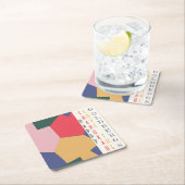 Chanukah Minamalist Dreidels Kartonnen Onderzetters (Insitu)