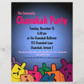 Chanukah Party Flyer (Voorkant)