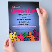 Chanukah Party Flyer (Hand)