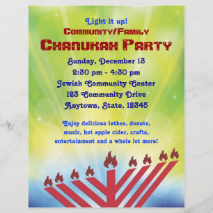 Chanukah Party Flyer
