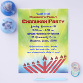 Chanukah Party Flyer (Enkel)