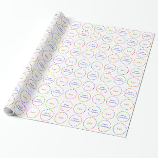 Chanukah Rainbow Menorah Wrapping Paper Cadeaupapier