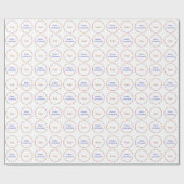 Chanukah Rainbow Menorah Wrapping Paper Cadeaupapier (Vlak)