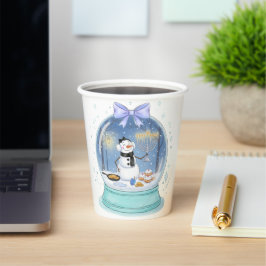 Chanukah Sneeuwbol Papieren Bekers