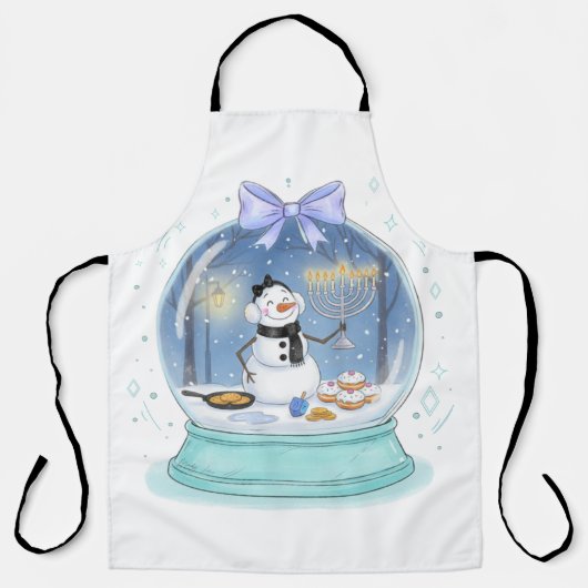 Chanukah Sneeuwbol Schort (Voorkant)