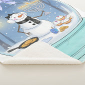 Chanukah Sneeuwbol Sherpa Deken (3/4)