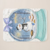 Chanukah Sneeuwbol Sherpa Deken (Voorkant (horizontaal))