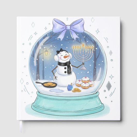 Chanukah Snow Globe Gastenboek (Voorkant)