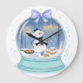 Chanukah Snow Globe Grote Klok (Voorkant)