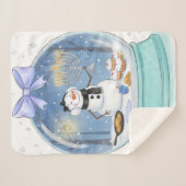 Chanukah Snow Globe Sherpa Deken (Voorkant (horizontaal))