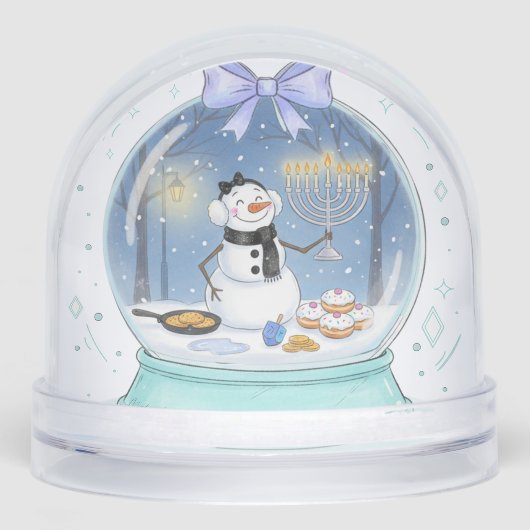 Chanukah Snow Globe Sneeuwbol (Voorkant)