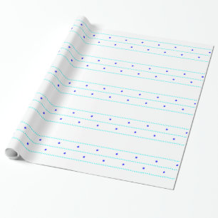 Chanukah Star Line Blue Cadeaupapier