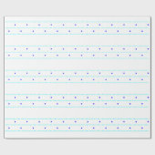 Chanukah Star Line Blue Cadeaupapier (Vlak)