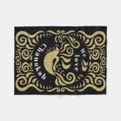 Chanukah Stencil Fleece Blanket Deken (Voorkant (Horizontaal))