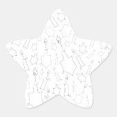 Chanukah Ster Sticker (Voorkant)