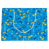 Chanukah Streamers Hanukkah Blue Banners Groot Cadeauzakje (Voorkant)