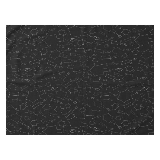 Chanukah Tablecloth Tafelkleed (Voorkant (Horizontaal))