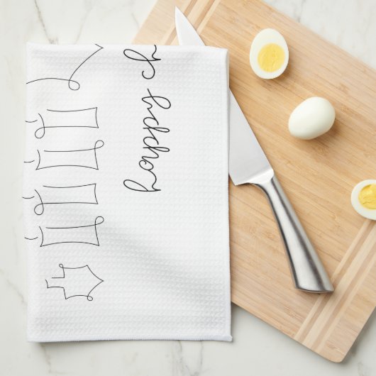 Chanukah Theedoek (Quarter Fold)