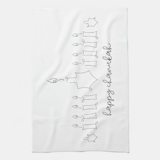 Chanukah Theedoek (Verticaal)