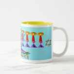 Chanukah Tweekleurige Koffiemok<br><div class="desc">Joyous Chanukah</div>