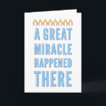 Chanukah-wenskaart Feestdagen Kaart<br><div class="desc">Een prachtige,  eenvoudige,  retromoderne Chanoekaart voor elke ontvanger met aanpasbare tekst aan de binnenkant.</div>