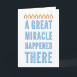 Chanukah-wenskaart Feestdagen Kaart<br><div class="desc">Een prachtige,  eenvoudige,  retromoderne Chanoekaart voor elke ontvanger met aanpasbare tekst aan de binnenkant.</div>