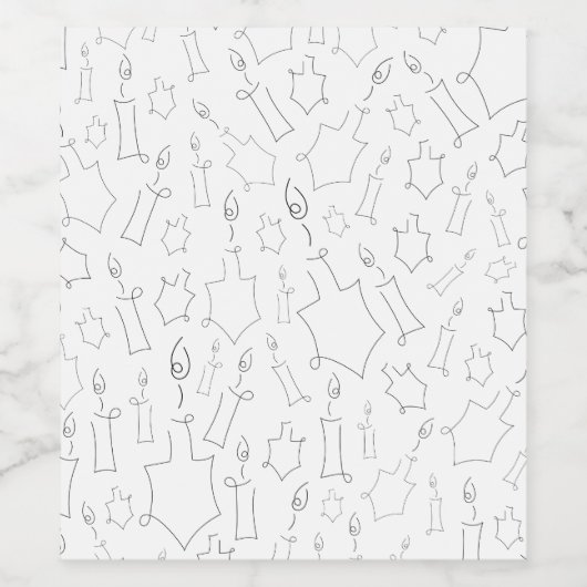 Chanukah Wijn Etiket (Enkel label)