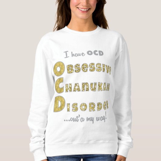 Chanukah Women's Pullover Sweatshirt "OChanukahD" (Voorkant)