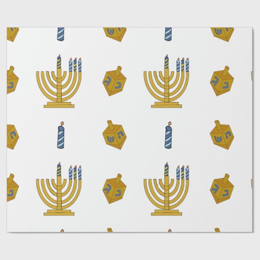 Chanukah Wrapping Paper Cadeaupapier (Vlak)