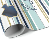 Chanukah Wrapping Paper De Nieuwe Elegant Ook Cadeaupapier (Rol Hoek)
