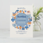 Chanukka Feest Kaart (Staand voorkant)