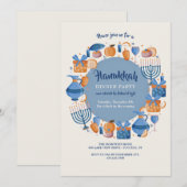 Chanukka Feest Kaart (Voorkant / Achterkant)