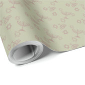 Chanukka Kaarsen Cadeaupapier (Rol Hoek)