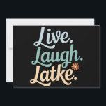 Chanukka Live Lach Latke Grappige Vakantie Familie Feestdagenkaart<br><div class="desc">Chanukka Live Lach Latke Grappige Vakantie Familie</div>
