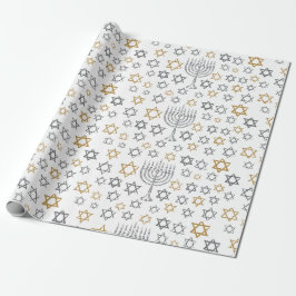 Chanukka Menora Cadeaupapier