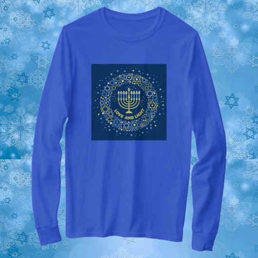 Chanukka Menora Davidster Krans T-shirt