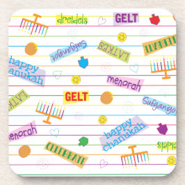 Chanukka Onderzetters Chanukka Feestje