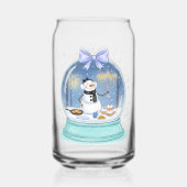 Chanukka Sneeuwbol Blikvorm Glas (Achterkant)