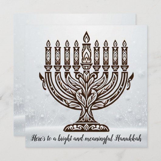 Chanukka-viering Feestdagenkaart (Voorkant / Achterkant)