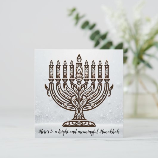 Chanukka-viering Feestdagenkaart (Staand voorkant)