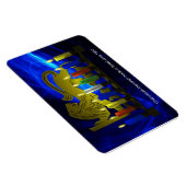 Chanukkah Brass Lion Menorah Magneet (Rechterzijde)