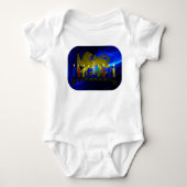 Chanukkah Brass Lion Menorah Romper (Voorkant)