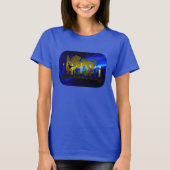 Chanukkah Brass Lion Menorah T-shirt (Voorkant)