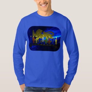 Chanukkah Brass Lion Menorah T-shirt