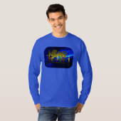 Chanukkah Brass Lion Menorah T-shirt (Voorkant volledig)