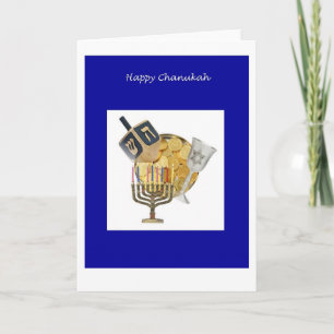 Chanukkah Dreidel Feestdagen Kaart