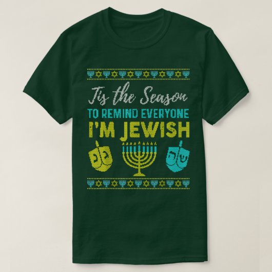 Chanukkah Funny Dit is het seizoen dat iedereen er T-shirt (Design voorkant)