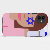 chanukkah hair flip emoji Case-Mate iPhone case (Achterkant (horizontaal))